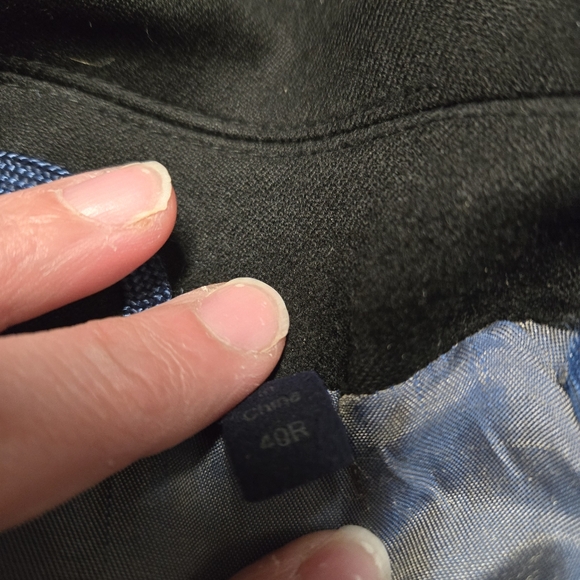 Mens Jacob Siegel  40R Loro Piana 100% Wool Black Coat - Picture 10 of 11